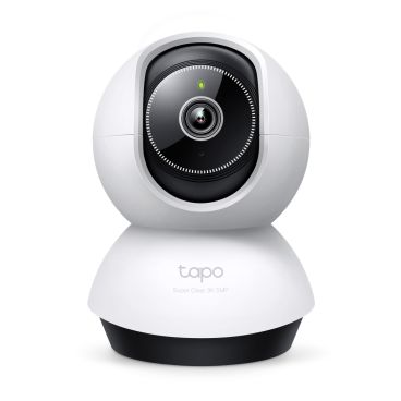TP-Link TC74 - Cámara IP WiFi Formato Sobremesa PT, Interior, Resolución 5MP 15/30fps (2880x1620px), Lente Fija (4mm), Visión Nocturna IR 30m., Alimentación por Fuente, Ranura MicroSD