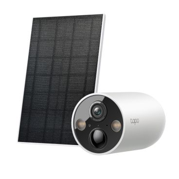 TP-Link TC85 KIT Solar-Powered Security Camera Kit 1 × Tapo C425, 1 × Tapo A201 SPEC:2K QHD (2560x1440), 2.4 GHz, 10000mAh rechargeable lithium-ion battery, Solar panel (5.2V, 2.5W) FEATURE: