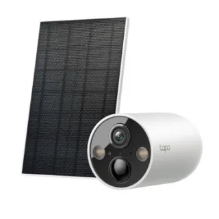 TP-Link TC85 KIT Solar-Powered Security Camera Kit 1 × Tapo C425, 1 × Tapo A201 SPEC:2K QHD (2560x1440), 2.4 GHz, 10000mAh rechargeable lithium-ion battery, Solar panel (5.2V, 2.5W) FEATURE: