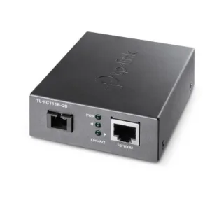 TP-Link TL-FC111B-20 - - Conversor de Medios 10/100Mbos RJ45 a Cable de Fibra con Conector SC, BIDI, WDM, hasta 20 Km, 1550nm/1310nm. Requiere en otro extremo TL-FC111A-20