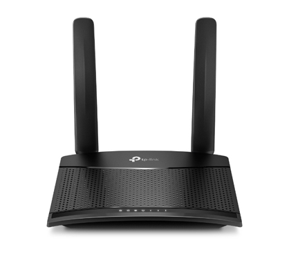 TP-Link TL-MR100 300Mbps Wireless N 4G LTE Router, build-in 150Mbps 4G LTE modem, LTE-FDD/LTE-TDD/HSPA+/UMTS, with 3x10/100Mbps