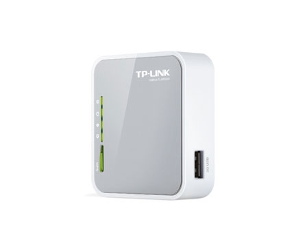 TP-Link TL-MR3020 150Mbps Portable 3G Wireless N Router, Compatible with UMTS/HSPA/EVDO USB modem, 3G/WAN failover, 2.4GHz, 802.