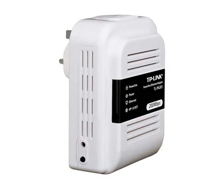 TP-Link TL-PA201 Producto reacondicionado 200Mbps Powerline Ethernet Adapter, Plug(EU/UK/AU), Homeplug AV, Single Pack