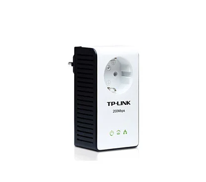 TP-Link TL-PA251 Producto reacondicionado 200Mbps Powerline Ethernet Adapter, AC Pass-through, Plug(EU), Socket(EU), HomePlug AV, Support Multiple IPTV Streams, Single Pack,