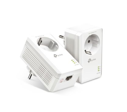 TP-Link TL-PA7017P KIT AV1000 Passthrough Powerline KIT, Broadcom, 1 Gigabit Port, 1000Mbps Powerline, HomePlug AV2, New PLC Uti