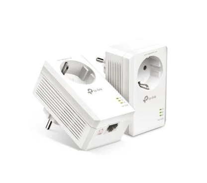 TP-Link TL-PA7017P KIT AV1000 Passthrough Powerline KIT, Broadcom, 1 Gigabit Port, 1000Mbps Powerline, HomePlug AV2, New PLC Uti