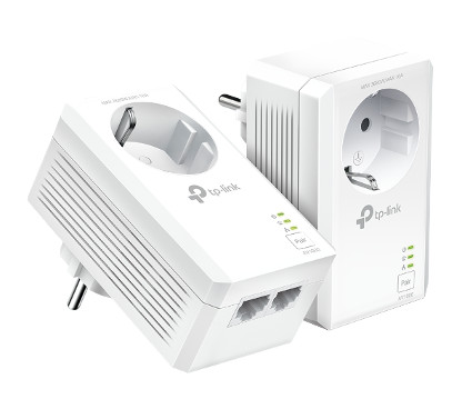 TP-Link TL-PA7027P KIT AV1000 2-Port Gigabit Passthrough Powerline Starter Kit SPEED: 1000 Mbps Powerline SPEC: Broadcom CPU, Ho