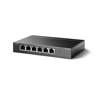 TP-Link TL-SF1006P Switch de sobremesa de 6 puertos a 10/100 Mbps con 4 puertos PoE. Puertos: 4 puertos 10/100 PoE, 4 puertos 10