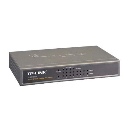 TP-Link TL-SF1008P 8-port 10/100M PoE Switch, 8 10/100M RJ45 ports including 4 PoE ports, steel case