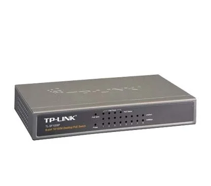 TP-Link TL-SF1008P 8-port 10/100M PoE Switch, 8 10/100M RJ45 ports including 4 PoE ports, steel case