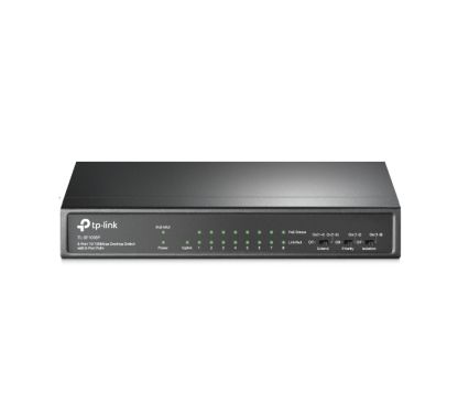 TP-Link TL-SF1009P 9-Port 10/100 Mbps Desktop Switch with 8-Port PoE+ PORT: 8× 10/100 Mbps PoE+ Ports, 1× 10/100 Mbps Non-PoE Po