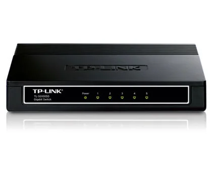 TP-Link TL-SG1005D 5-port Gigabit Switch, 5 10/100/1000M RJ45 ports, plastic case