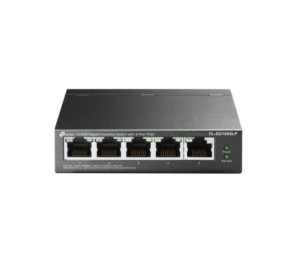 TP-Link TL-SG1005LP Switch Sobremesa de 5 puertos Gigabit con 4 puertos PoE+, carcasa metal, 40W