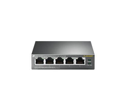 TP-Link TL-SG1005P Switch Gigabit Sobremesa de 5 puertos Gigabit con 4 puertos PoE, 56W, carcasa metal
