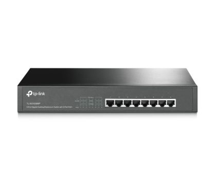 TP-Link TL-SG1008MP Switch PoE+ Gigabit de 8 puertos, 8 puertos RJ45 Gigabit, 802.3at/af, potencia PoE de 126W, carcasa metálica