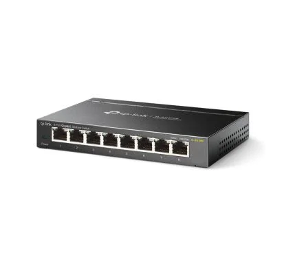 TP-Link TL-SG108S Switch de Escritorio Gigabit de 8 puertos, 8 puertos RJ45, Caja de acero para escritorio