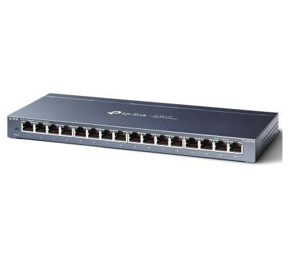 TP-Link TL-SG116 Switch de Escritorio Gigabit de 16 puertos, 16 Puertos Gigabit RJ45, Caja de Acero de Escritorio