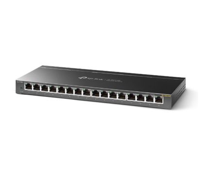 TP-Link TL-SG116E Switch Easy Smart Gigabit de 16 Puertos, 16 Puertos Gigabit RJ45, Caja de Acero de Escritorio, MTU/Port/Tag-ba