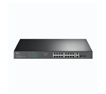 TP-Link TL-SG1218MP 18-Port Gigabit Rackmount Switch with 16-Port PoE+ PORT: 16× Gigabit PoE+ Ports, 2× Gigabit Non-PoE Ports, 2