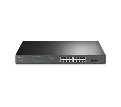 TP-Link TL-SG1218MPE Switch Easy Smart 16-Puertos Gigabit PoE+, 16 Puertos Gigabit RJ45, 2 Slots SFP, 802.3at/af, 192W Potencia