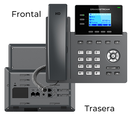Grandstream GRP2603P Ip Phone with integrated POE equipped for zero-touch provisioning for mass deployment and easy management.