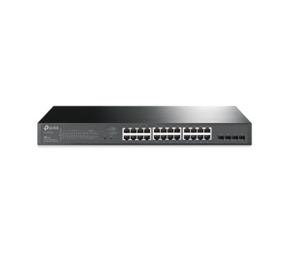 TP-Link TL-SG2428P JetStream™ 28-Port Gigabit Smart Switch with 24-Port PoE+ PORT: 24× Gigabit PoE+ Ports, 4× Gigabit SFP Slots