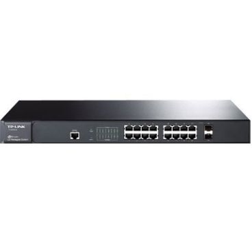 TP-Link TL-SG3216 Producto reacondicionado 16-port Pure-Gigabit L2 Managed Switch, 16 10/100/1000Mbps RJ45 ports including 2 combo SFP slots, IGMP V1/V2/V3 Snooping, L2/L3/L4 Traffi