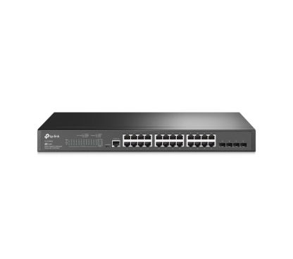 TP-Link TL-SG3428 Puertos Gigabit,24 puertos RJ45 gigabit y 4 ranuras SFP gigabit proporcionan conexiones de alta velocidad,Inte