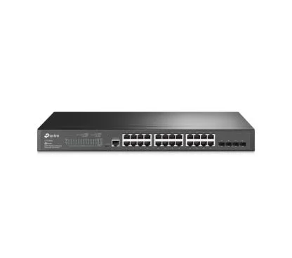TP-Link TL-SG3428 Puertos Gigabit,24 puertos RJ45 gigabit y 4 ranuras SFP gigabit proporcionan conexiones de alta velocidad,Inte
