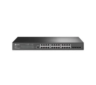 TP-Link TL-SG3428 Puertos Gigabit,24 puertos RJ45 gigabit y 4 ranuras SFP gigabit proporcionan conexiones de alta velocidad,Inte