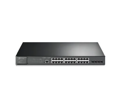 TP-Link TL-SG3428MP 24 puertos PoE + compatibles con 802.3at / af, proporcionan conexiones de alta velocidad,aprovisionamiento s