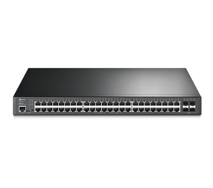 TP-Link TL-SG3452P - Switch Ethernet Gestionable Omada L2+ Montaje en Rack, 48x Puertos PoE+ (384W) 802.3at/af 10/100/1000Mbps y 4x Slot SFP, Carcasa de Metal