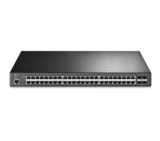 TP-Link TL-SG3452P - Switch Ethernet Gestionable Omada L2+ Montaje en Rack, 48x Puertos PoE+ (384W) 802.3at/af 10/100/1000Mbps y 4x Slot SFP, Carcasa de Metal