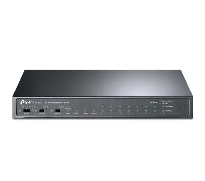TP-Link TL-SL1311MP Switch no gestionable 8x PoE+ 10/100, 2x Gigabit, 1x SFP, PoE Extended y auto recovery