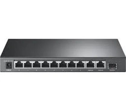 TP-Link TL-SL1311P 8-Port 10/100Mbps + 3-Port Gigabit Desktop Switch with 8-Port PoE+PORT: 8× 10/100 Mbps PoE+ Ports, 2× Gigabi