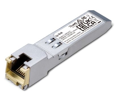 TP-Link TL-SM5310-T Módulo 10GBASE-T RJ45 SFP+ ESPECIFICACIONES: transceptor de cobre RJ45 de 10 Gbps, Plug and Play con ranura