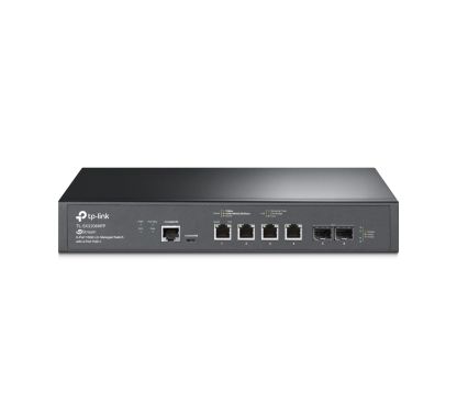 TP-Link TL-SX3206HPP - Switch Ethernet Gestionable L2+, Montaje en Rack y Sobremesa, 4x Puertos RJ45 Gigabit 802.3bt PoE++ y 2x Slot SFP+, Carcasa de Metal