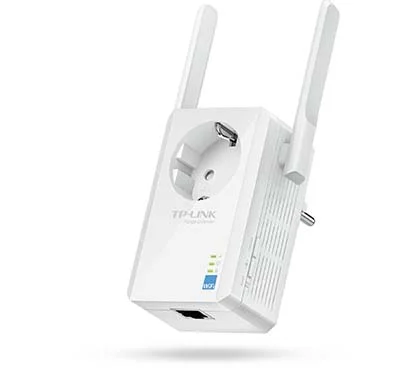 TP-Link TL-WA860RE Extensor de Cobertura Universal Inalámbrico N a 300Mbps para enchufar en Pared con toma adicional de corrient