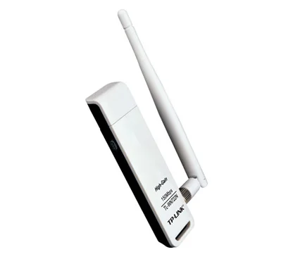 TP-Link TL-WN722N 150M Wireless Lite N High Gain USB Adapter, Realtek chipset, 1T1R, 2.4GHz, work with 802.11n product, compati