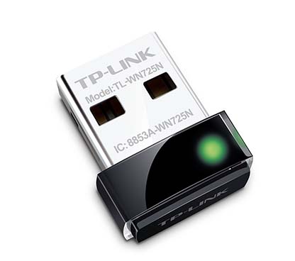 TP-Link TL-WN725N 150Mbps Wireless N Nano USB Adapter, Support 802.11b/g/n; Nano size; Provide USB 2.0 Interface; Provide softwa