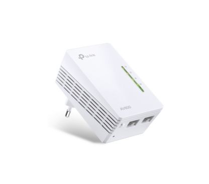 TP-Link TL-WPA4220 AV600 2-port WiFi Powerline Extender, 500Mbps Powerline datarate, 300Mbps wireleses N,Plug and Play, 2 fast e