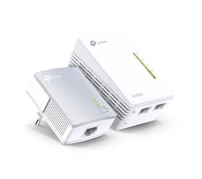 TP-Link TL-WPA4221 KIT KIT Powerline Wi-Fi AV600, Qualcomm, 300Mbps en 2.4GHz, 600Mbps Powerline, HomePlug AV, 2 Puertos 10/100M