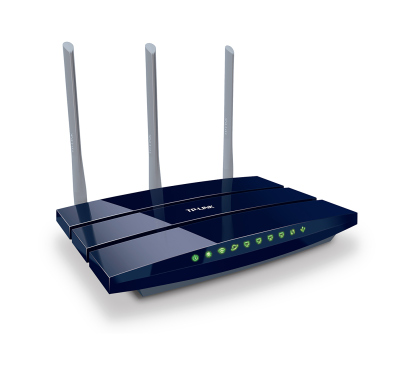 TP-Link TL-WR1043ND Ultimate wireless N Gigabit Router, Atheros, 3T3R, 2.4GHz, 802.11n Draft 2.0, 802.11g/b, Built-in 4-port Gig