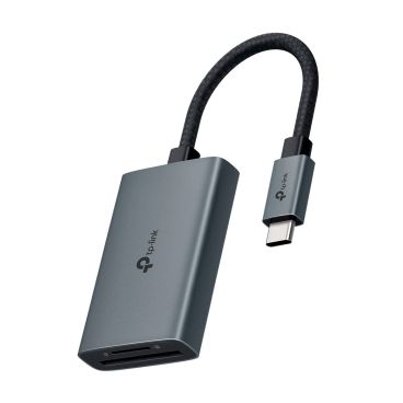 TP-Link UA440C USB3.0 Type-C to SD & microSD 4.0 Adapter SPEC: 1 × USB-C Connector?1 × SD + 1 × microSD(support UHS-II 312MBps) Port FEATURE: Plug and Play, Fast Heat Dissipation, Flexible a