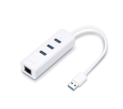 TP-Link UE330 Adaptador USB 3.0 a Ethernet Gigabit con 3 puertos USB 3.0, 1 conector USB 3.0, 1 puerto Ethernet Gigabit, 3 puert