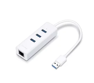 TP-Link UE330 Adaptador USB 3.0 a Ethernet Gigabit con 3 puertos USB 3.0, 1 conector USB 3.0, 1 puerto Ethernet Gigabit, 3 puert