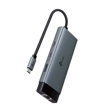 TP-Link UH6120C USB Type-C 6-Port Hub SPEC: 1 × USB-C Connector?1 × HDMI 4K 60Hz Port?1 × USB-C PD 100W Port?1 × RJ45 1000Mbps Port?2 × USB-A 3.0 Ports?1 × USB-C 3.0 Port FEATURE: Plug and P