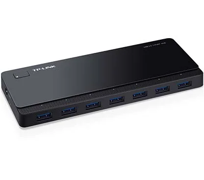 TP-Link UH700 Hub USB 3.0 de 7 puertos, Diseño de escritorio, adaptador de corriente a 12V/2,5A incluido
