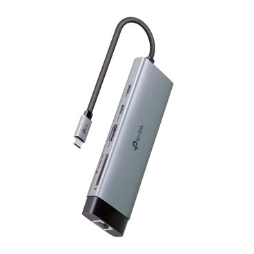 TP-Link UH9120C USB Type-C 9-Port Hub SPEC: 1 × USB-C Connector?1 × HDMI 4K 60Hz Port?1 × USB-C PD 100W Port?1 × RJ45 1000Mbps Port?1 × SD + 1 × microSD(TF) up to 104MBps Port?3 × USB-A 3.0