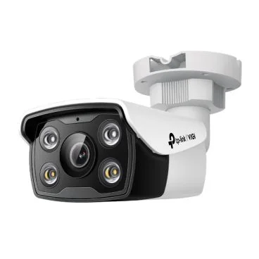 TP-Link VIGI VIGI C350(2.8mm) 5MP Full-Color Bullet Network Camera SPEC: 5MP, 2.8mm Fixed Lens, 1/2.7” Progressive Scan CMOS, H.265+/H.265/H.264+/H.264, IR/White LED, 25fps/30fps ( 2880x1620, 2048x1280, 1920x1080,1280x720), IP67,W